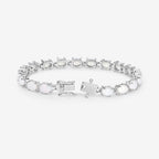 10.26 Carat Genuine Opal .925 Sterling Silver Bracelet