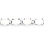 10.26 Carat Genuine Opal .925 Sterling Silver Bracelet