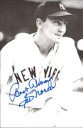 Irv Noren New York Yankees Signed/Autographed 3x5  Photo 178684