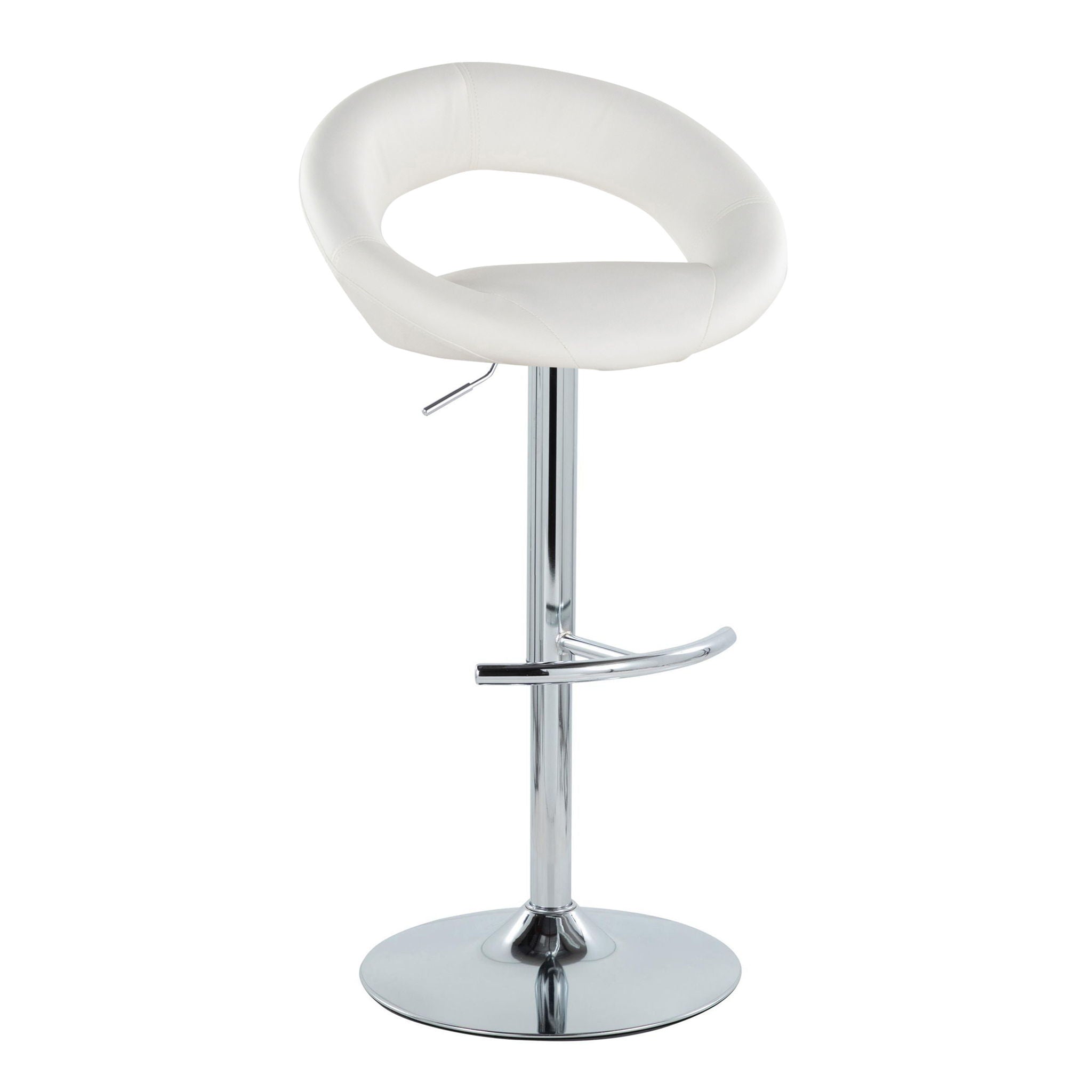 Posh - Contemporary Adjustable Barstool With Swivel (Set of 2)