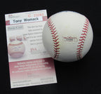 Tony Womack Signed/Auto Yankees 100th OML Baseball JSA  186962