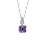 Cubic Zirconium Fashion Pendants Sterling Silver