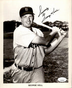 George Kell HOF Signed/Inscribed 8x10 Photo Detroit Tigers JSA 191382