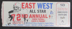 1997 East vs. West Shrine Game Ticket Stub Stanford Stadium 1/11/97