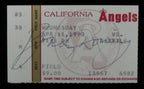 Brian Downing Signed April 11, 1990 Ticket Stub Angels vs. Mariners 184922