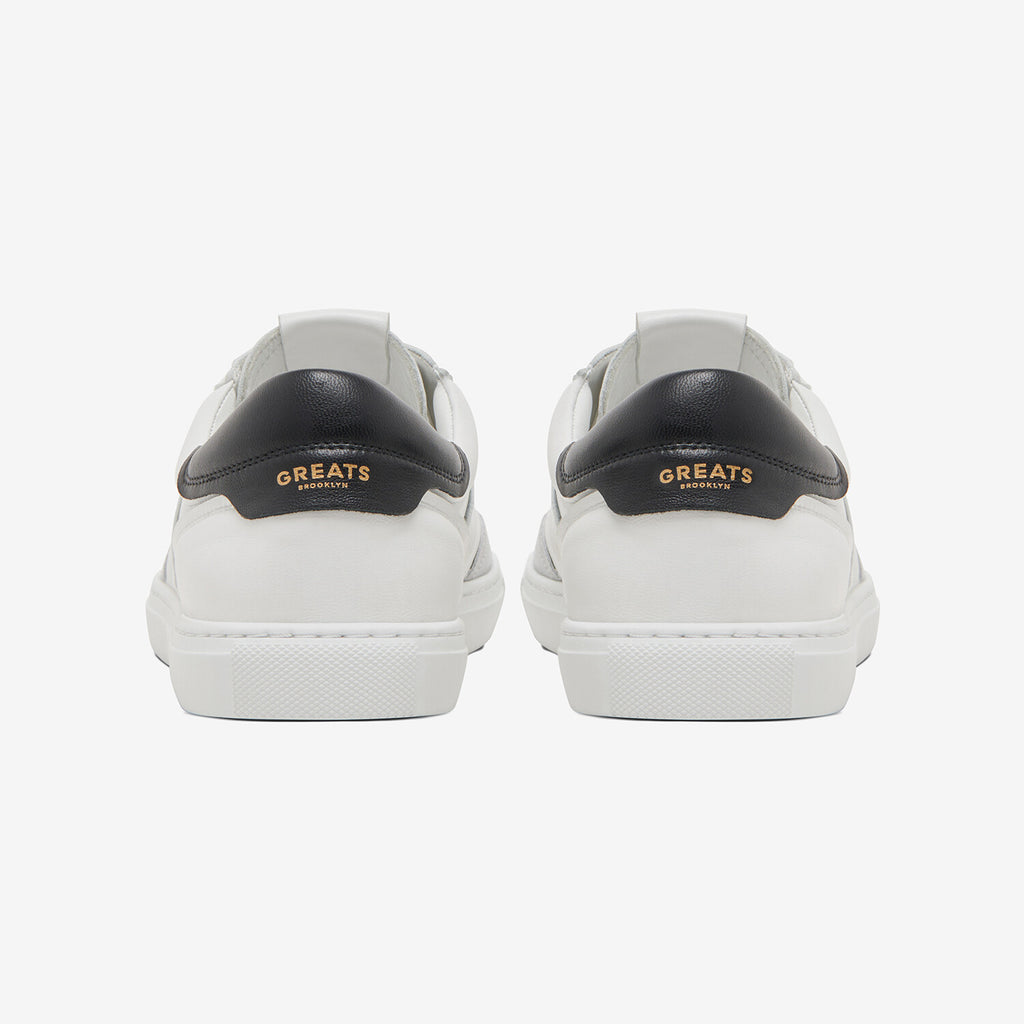 Charlie Leather & Suede Sneakers // White