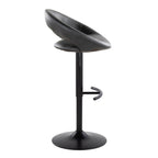 Posh - Contemporary Adjustable Barstool With Swivel & Rounded
