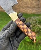 HANDMADE FORGED DAMASCUS STEEL Meat Cleaver Chopper Knife