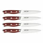 Crimson Series G10 Knife Set // 4-Piece Steak Knife Set