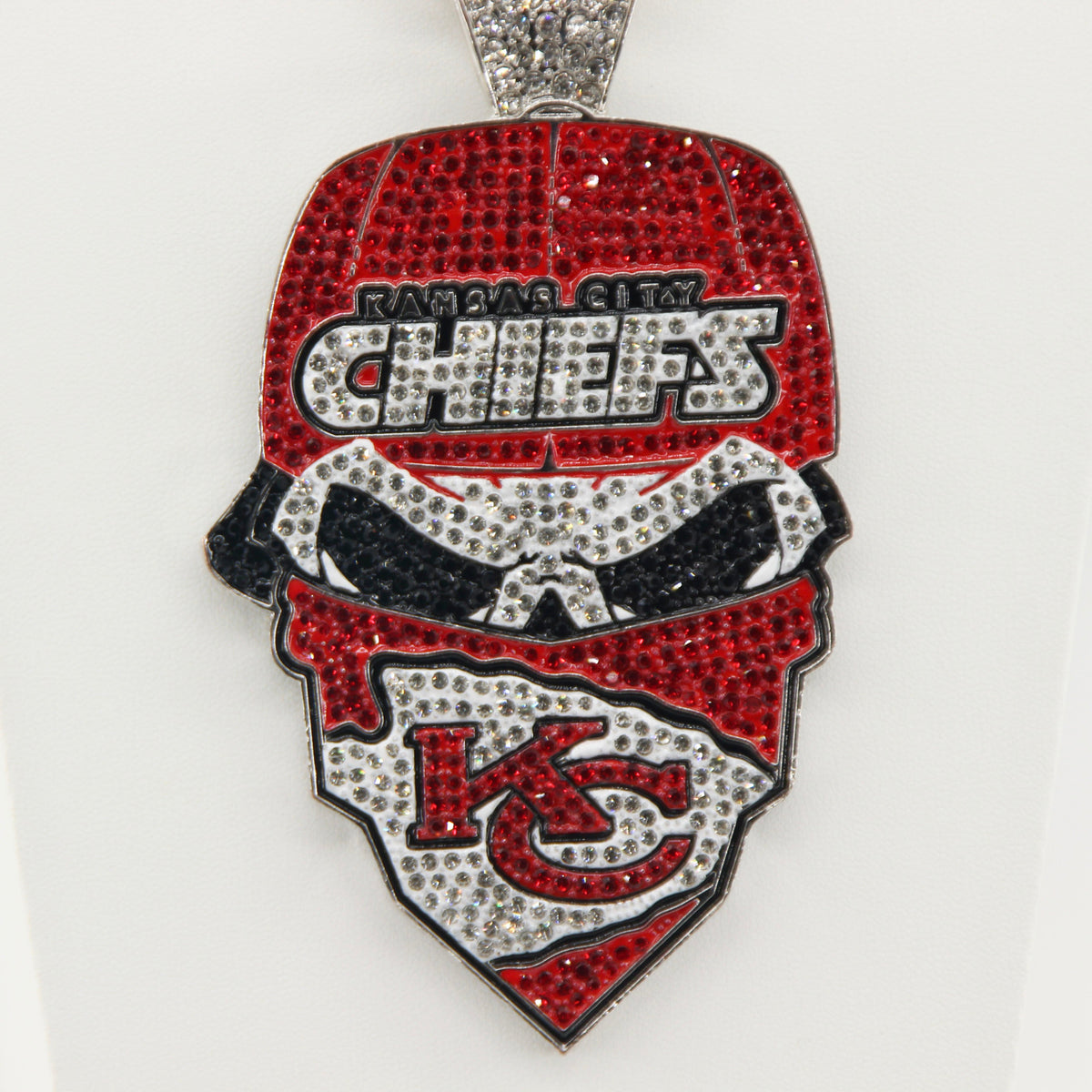 Newest Sports Team Logo Bandit Skull  Pendant Necklace – Iced Out Hip Hop Jewelry for True Fans
