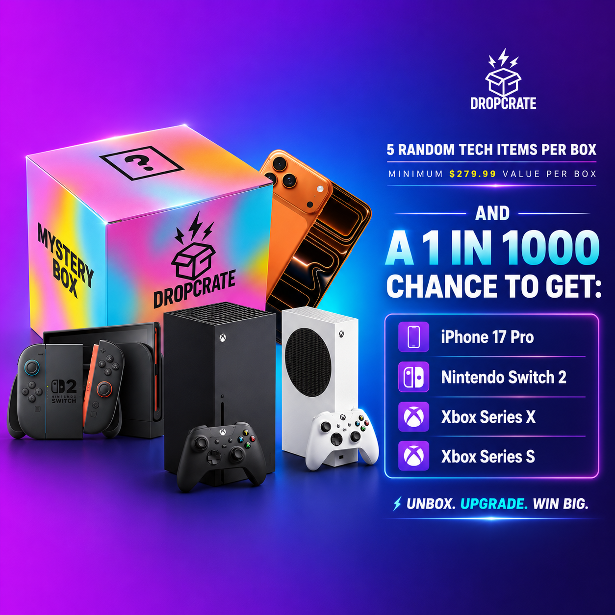 Dropcrate™ - Tech Mystery Box