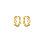 14k Yellow Gold Oval Mariner Huggies
