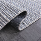 Chenille Woven Rug // Blue