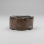 Ammonite and Orthoceras Fossil Round Box