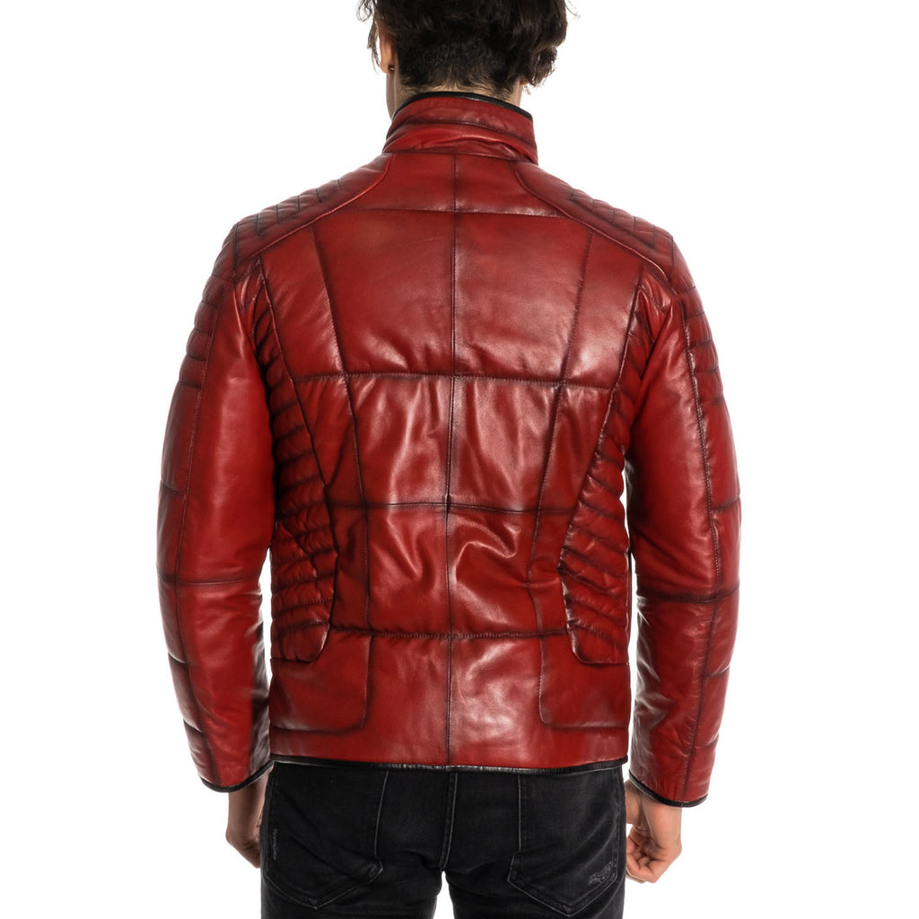 Travis Leather Jacket // Red