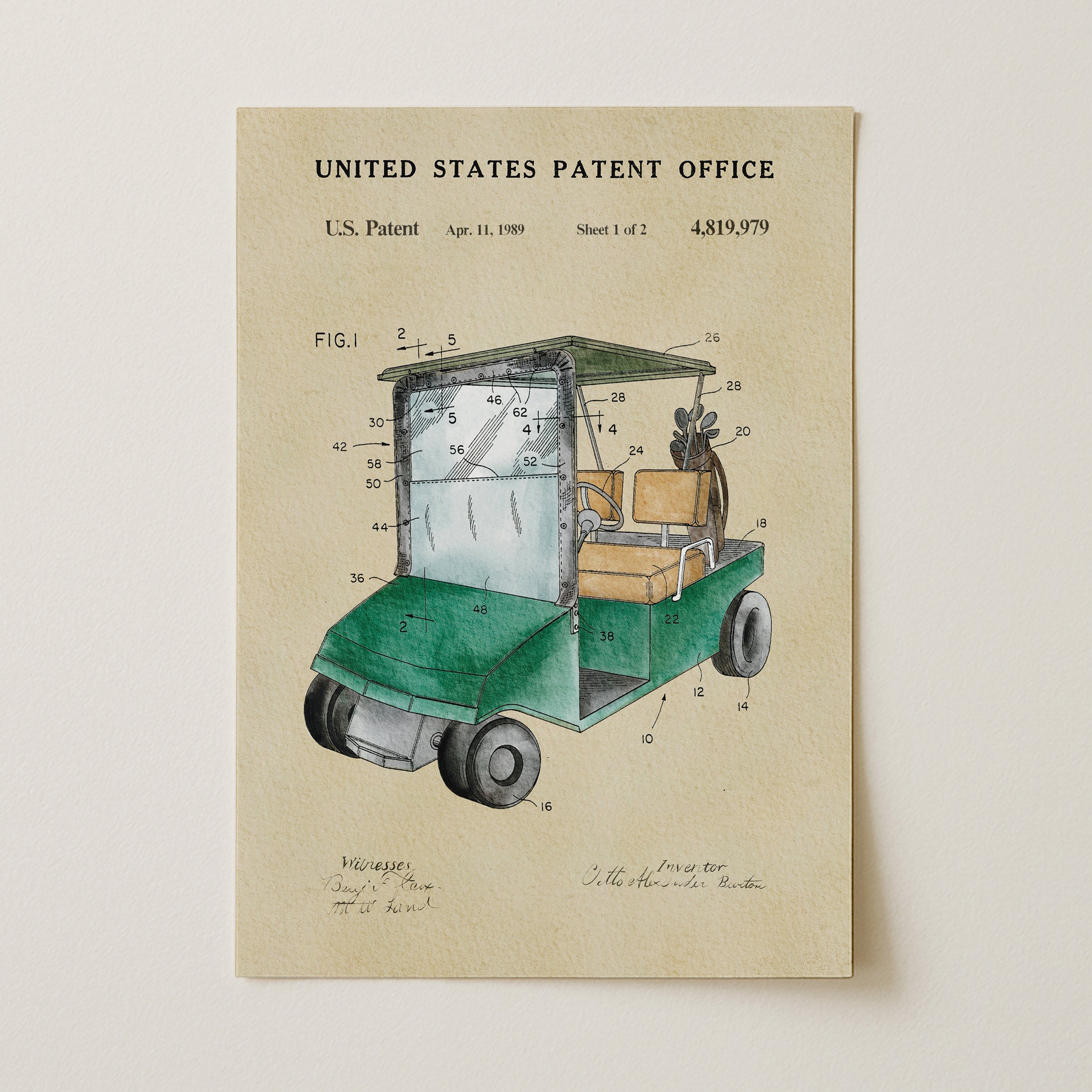 Green Golf Cart (1989)
