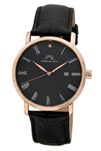 Porsamo Bleu Men's Veritas 1 Genuine Leather Band Watch 1361HVEL
