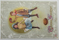 Vintage Postcard postmarked 1913 "Christmas Greetings" with football 140007