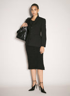 Balenciaga Women Boucle Midi Skirt