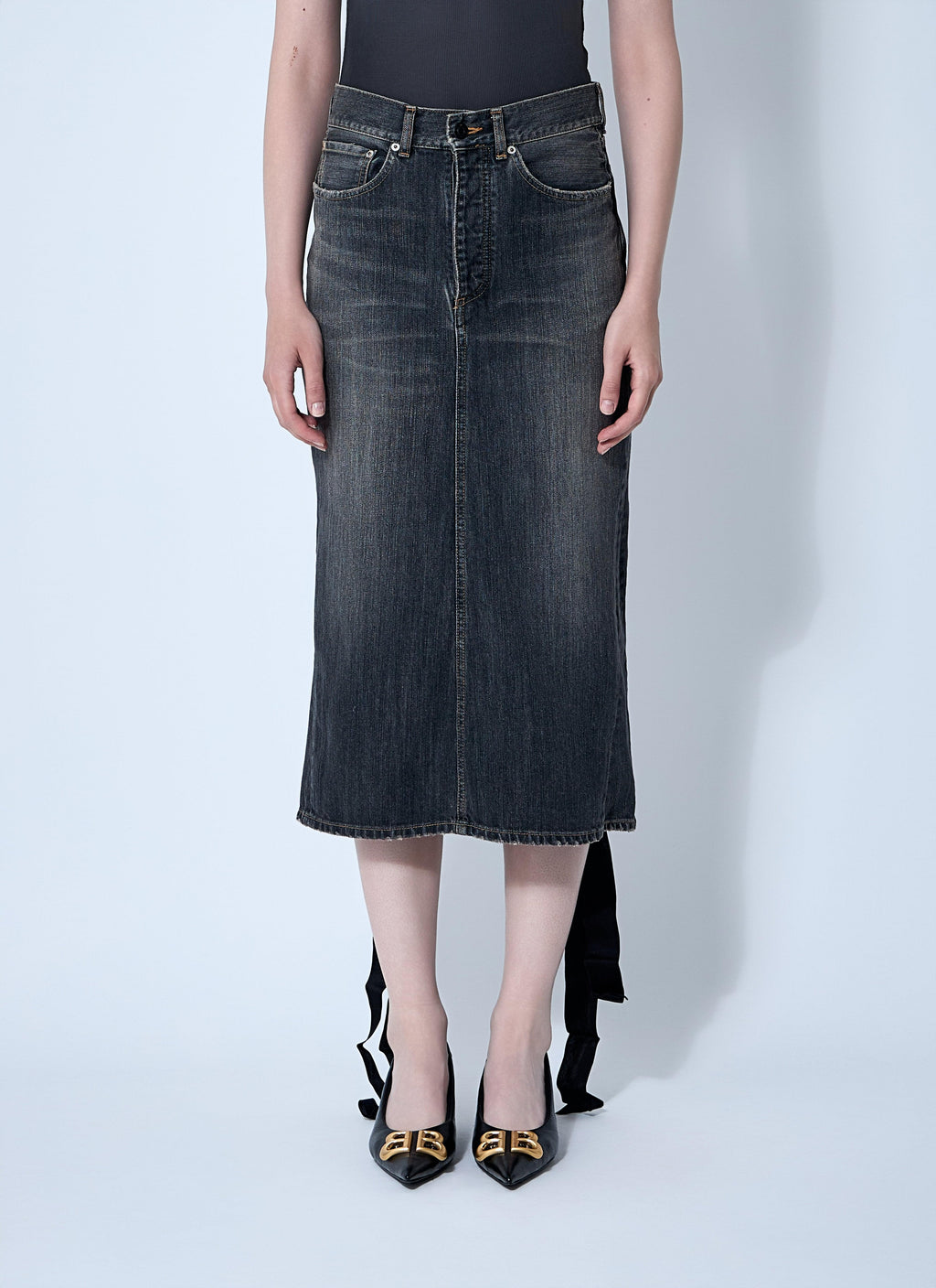 Balenciaga Women Lace-Up Skirt