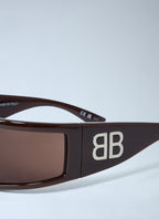 Balenciaga Men Sunset Rectangle Sunglasses