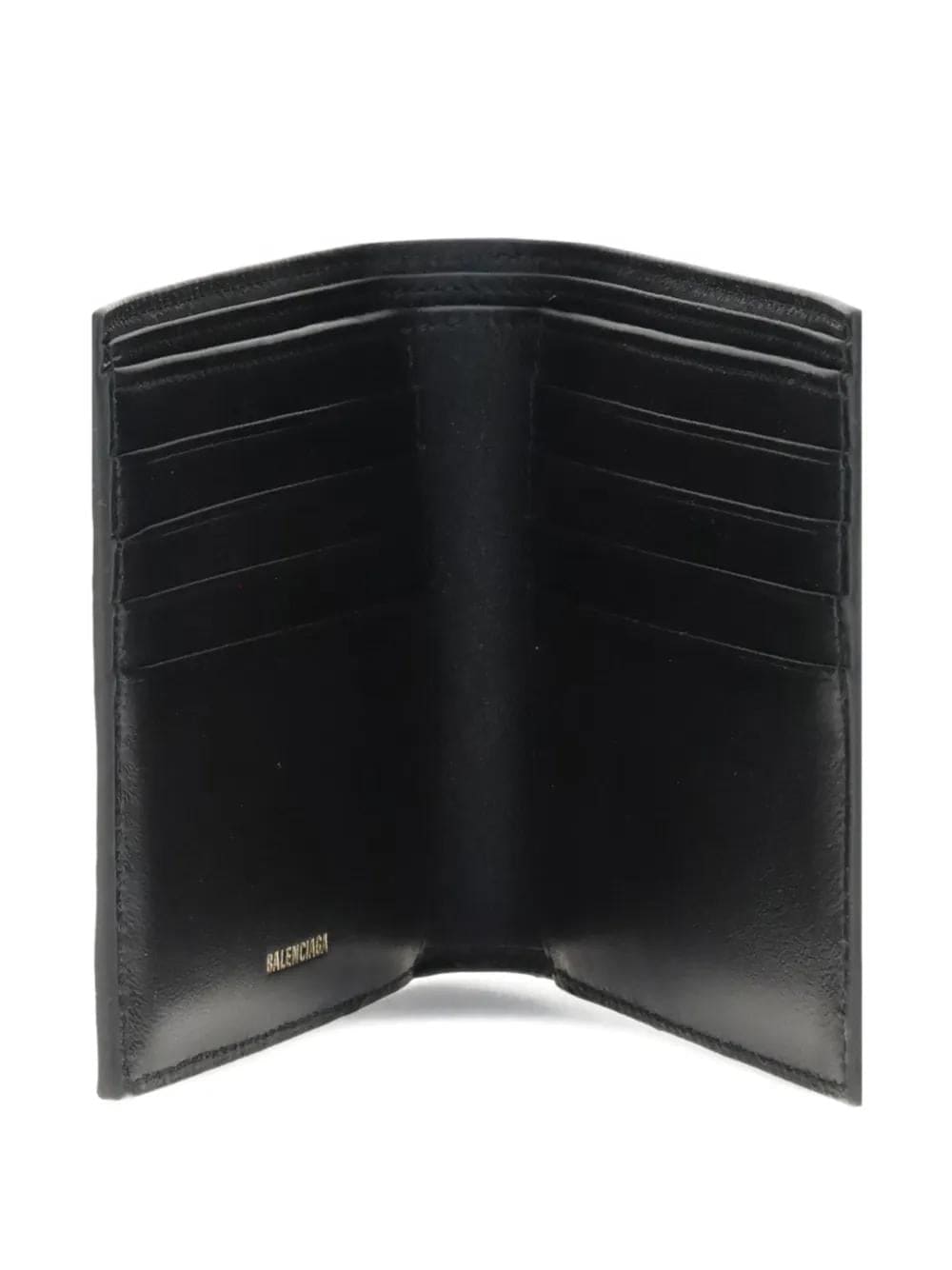 BALENCIAGA BB Logo Mini Leather Wallet