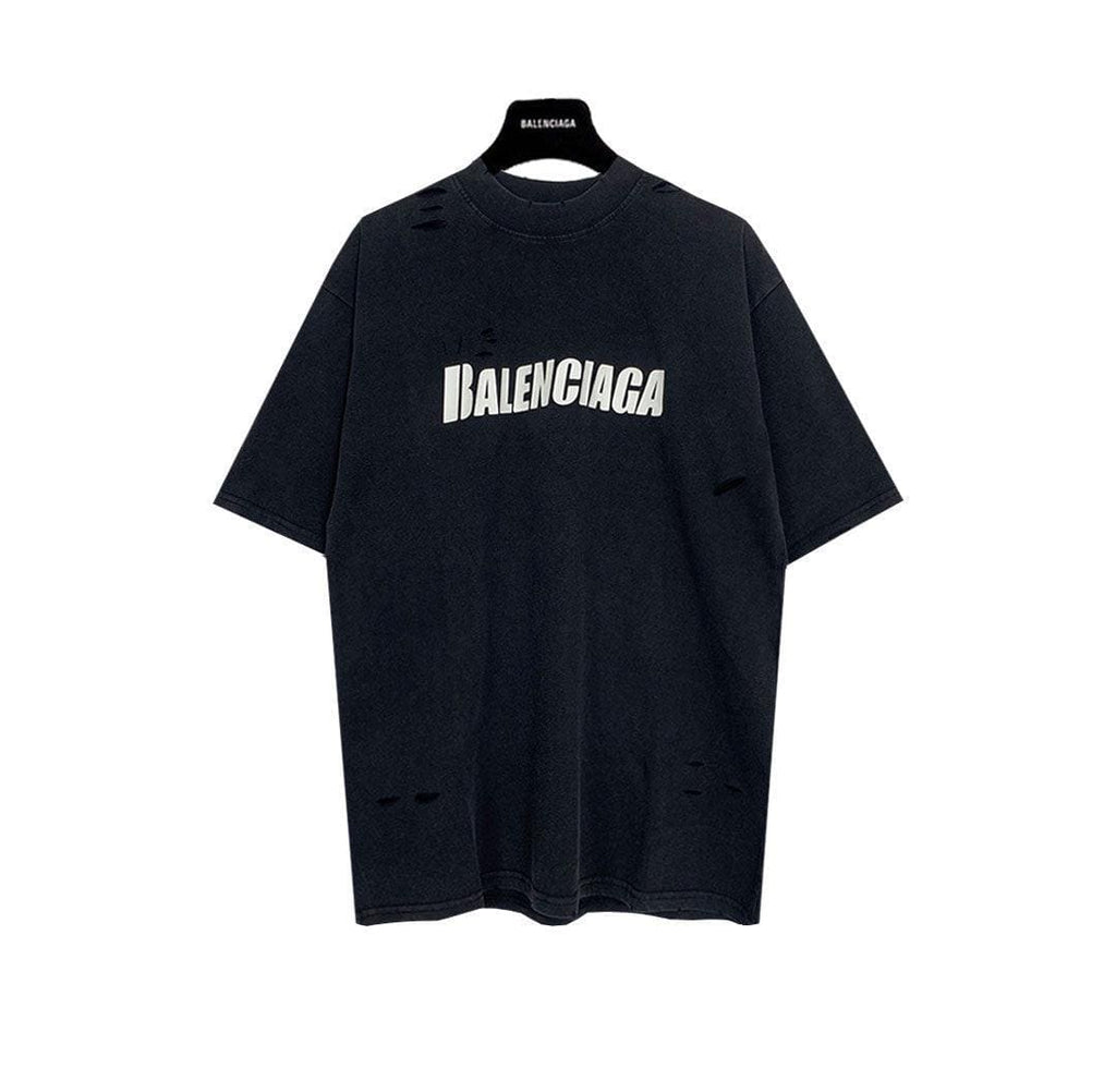 Balenciaga Black T-Shirt Without Collar