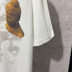 Balenciaga Cream T-Shirt Without Collar