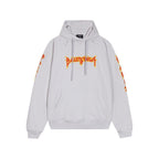 Balenciaga logo-print detail hoodie – White