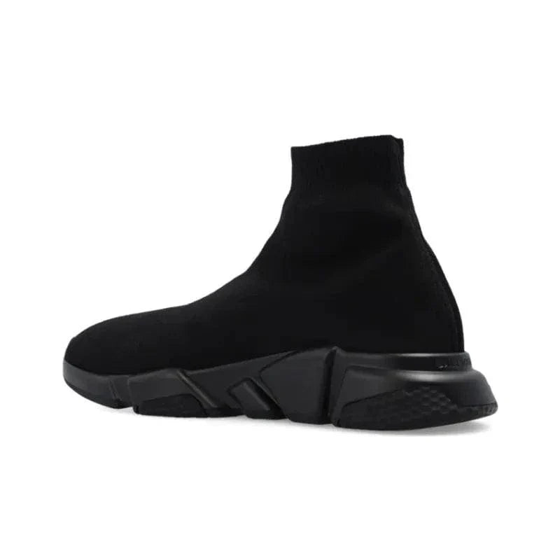 Balenciaga Speed Graffiti Trainers Black Dark Beige