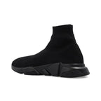 Balenciaga Speed Graffiti Trainers Black Dark Beige
