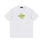 Balenciaga White & Green T-Shirt Without Collar