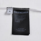 Balenciaga White & Green T-Shirt Without Collar