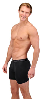 Men's 4" Inseam Bamboo Rayon Boxer Briefs - 4 Pack