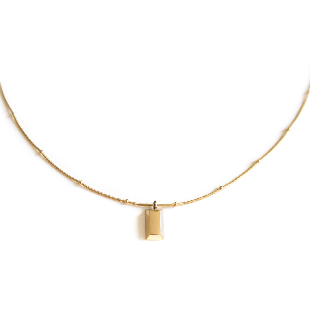 Arvo Gold Brick Necklace