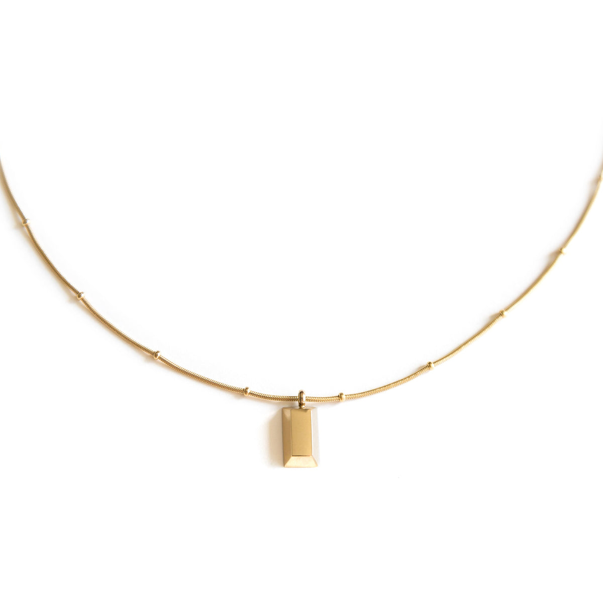 Arvo Gold Brick Necklace