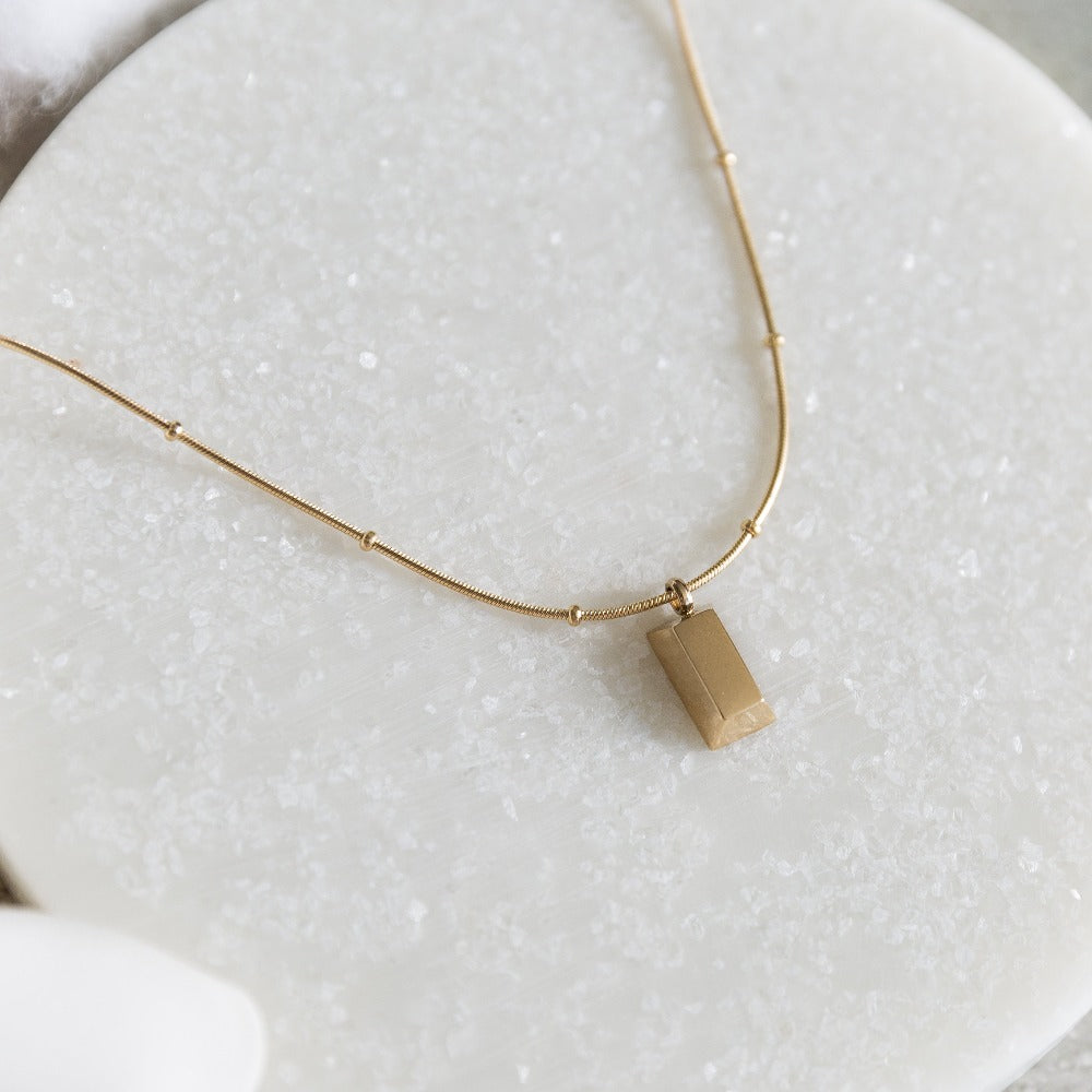 Arvo Gold Brick Necklace