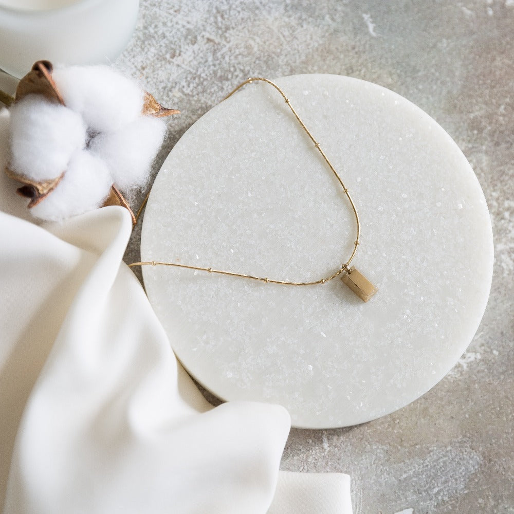 Arvo Gold Brick Necklace
