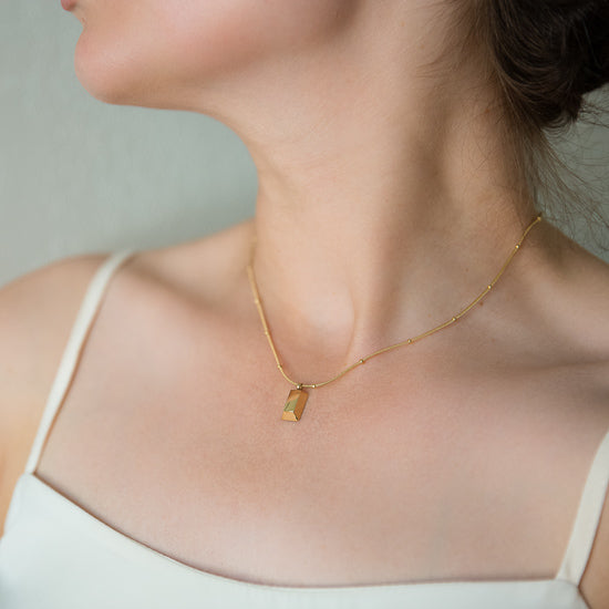 Arvo Gold Brick Necklace