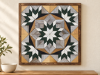 Amish-Made Barn Quilt | Reclaimed Wood | 20.75 × 20.75 in