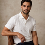 Seamless Check Texture Polo WHITE