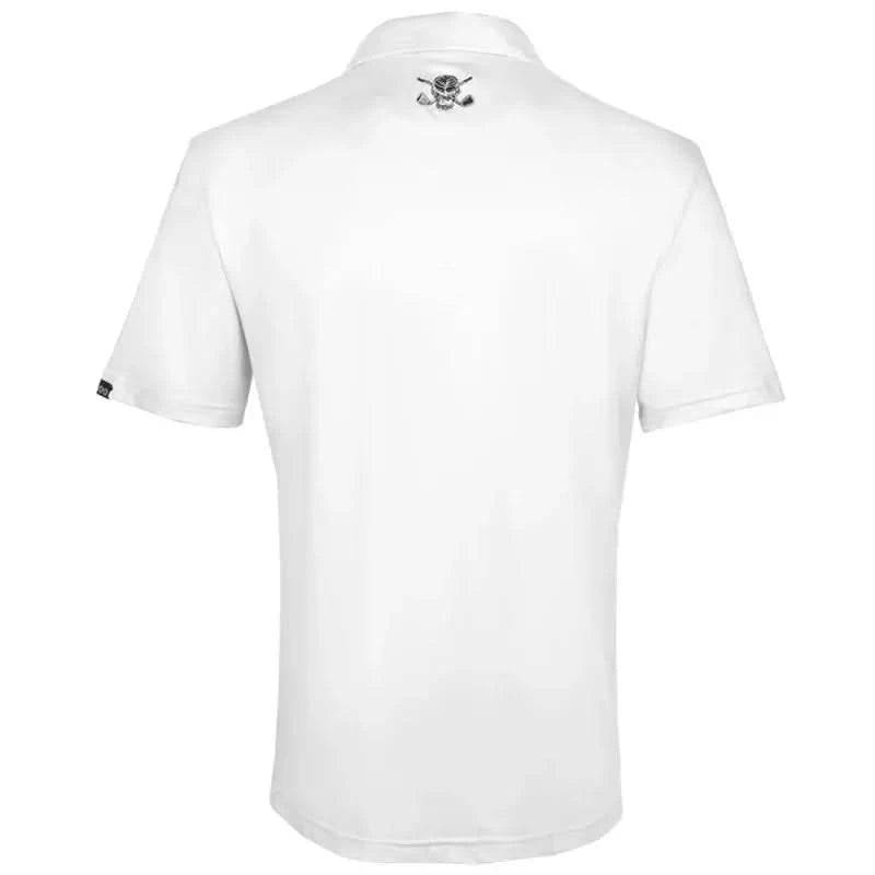 Men's Mr. Bones Golf Polo Shirt – White