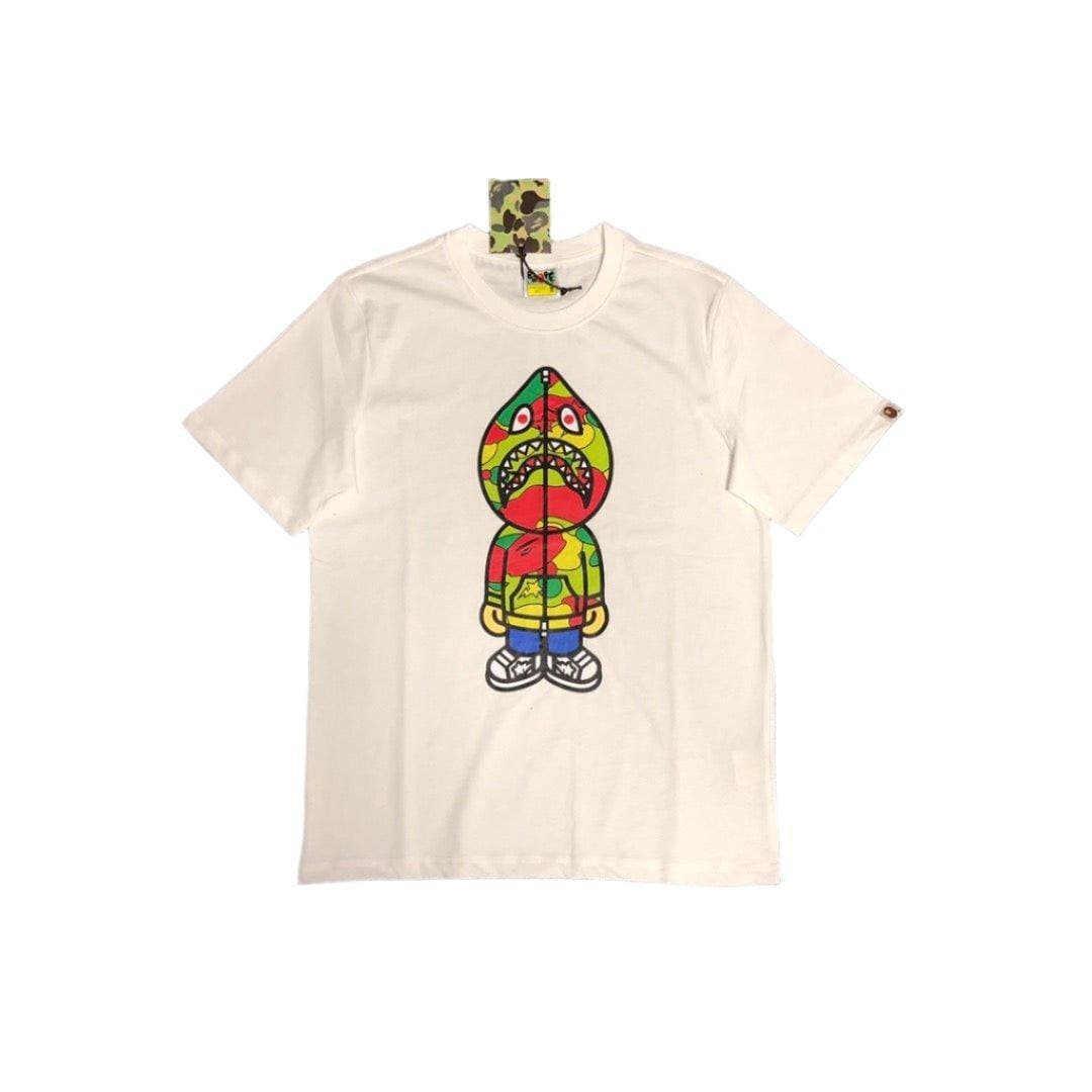 Bathing Ape Beige T-Shirt without Collar