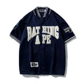 BATHNIG APE Men's BASEBALL JERSEY SHIRT Navy / Ivory / White