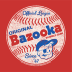 Bazooka® Official League Baseball Tee- Retro Bubble Gum Unisex Graphic T-Shirt