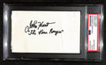John Hart Signed/Inscribed 3x5 Index Card "The Lone Ranger" PSA/DNA 183950