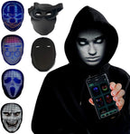 LED Halloween Face Changing Mask