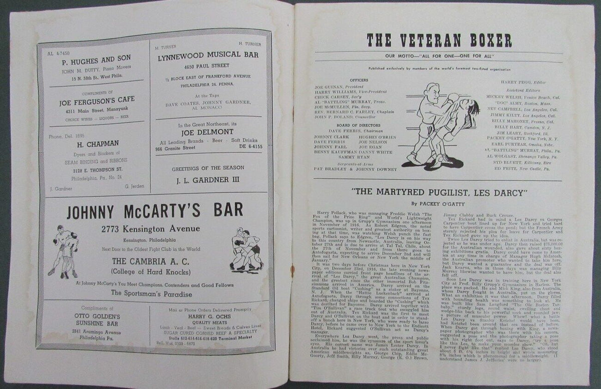 The Veteran Boxer Magazine Two Star Issue Stanley Ketchel 167717
