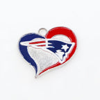 Football Team Logo Heart Earrings –  Game Day Accessories & Gift for Sports Fan