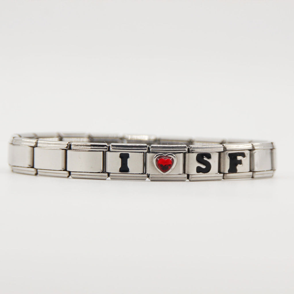San Francisco 49ers Italian Charm Bracelet – Sports Fan Gift for Holiday, Birthday & Game Day